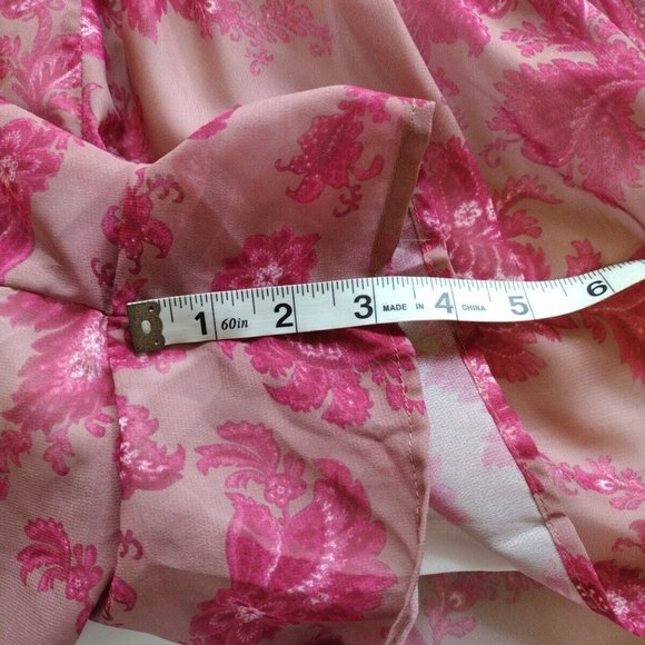 Haute Rogue Romper Womens XS Open Back Long Bell Sleeve Elastic Waist Tie Neck - Picture 5 of 10